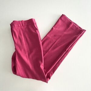 Le Chateau London Slight Flare Dress Pants Hot Pink Rose Women's 6 Stretch NWT